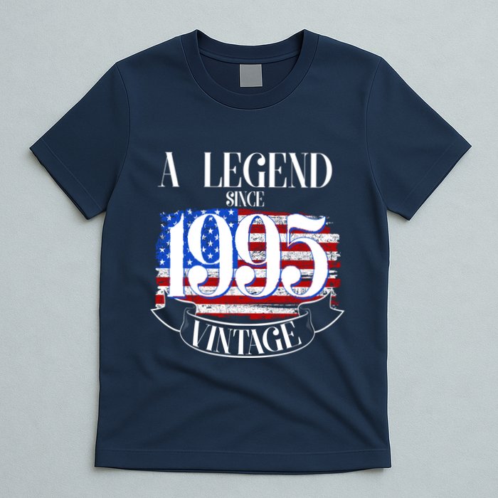 Vintage Usa Flag A Legend Since 1995 30th Birthday T-Shirt