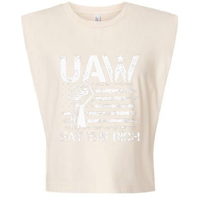 Vintage US Flag UAW Strong & Proud Union Gear Garment-Dyed Women's Muscle Tee