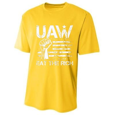 Vintage US Flag UAW Strong & Proud Union Gear Performance Sprint T-Shirt