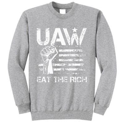 Vintage US Flag UAW Strong & Proud Union Gear Tall Sweatshirt