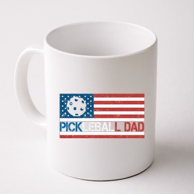 Vintage Us Flag Pickleball Player Design Paddleball Lover Gift Coffee Mug