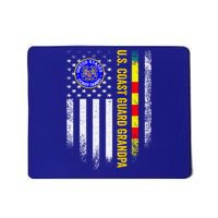 Vintage Usa Flag Proud Coast Guard Vietnam Veteran Grandpa Gift Mousepad