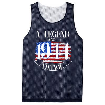 Vintage Usa Flag A Legend Since 1944 80th Birthday Mesh Reversible Basketball Jersey Tank