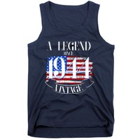 Vintage Usa Flag A Legend Since 1944 80th Birthday Tank Top