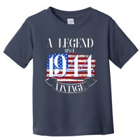 Vintage Usa Flag A Legend Since 1944 80th Birthday Toddler T-Shirt