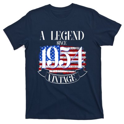 Vintage Usa Flag A Legend Since 1954 70th Birthday T-Shirt