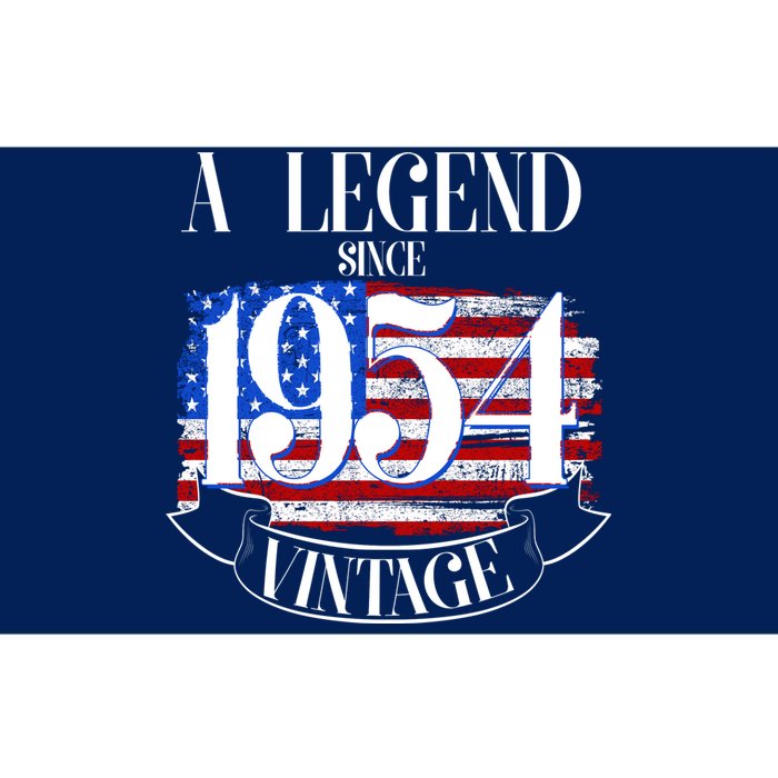 Vintage Usa Flag A Legend Since 1954 70th Birthday Bumper Sticker