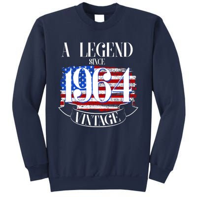 Vintage Usa Flag A Legend Since 1964 60th Birthday Sweatshirt