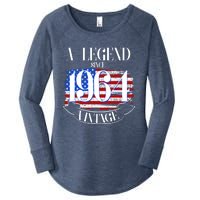 Vintage Usa Flag A Legend Since 1964 60th Birthday Women's Perfect Tri Tunic Long Sleeve Shirt