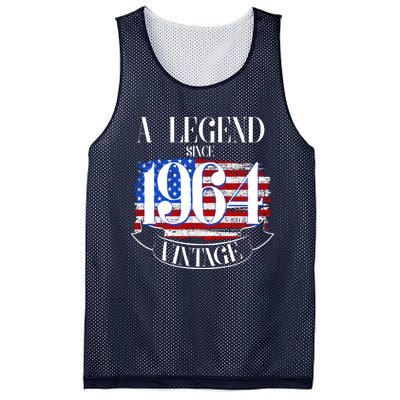 Vintage Usa Flag A Legend Since 1964 60th Birthday Mesh Reversible Basketball Jersey Tank