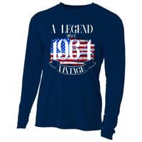 Vintage Usa Flag A Legend Since 1964 60th Birthday Cooling Performance Long Sleeve Crew