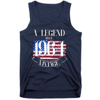 Vintage Usa Flag A Legend Since 1964 60th Birthday Tank Top