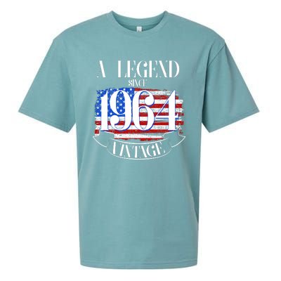 Vintage Usa Flag A Legend Since 1964 60th Birthday Sueded Cloud Jersey T-Shirt