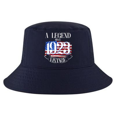 Vintage USA Flag A Legend Since 1923 100th Birthday Cool Comfort Performance Bucket Hat