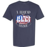 Vintage USA Flag A Legend Since 1953 70th Birthday Garment-Dyed Heavyweight T-Shirt