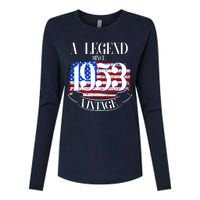 Vintage USA Flag A Legend Since 1953 70th Birthday Womens Cotton Relaxed Long Sleeve T-Shirt