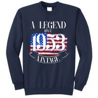 Vintage USA Flag A Legend Since 1953 70th Birthday Sweatshirt