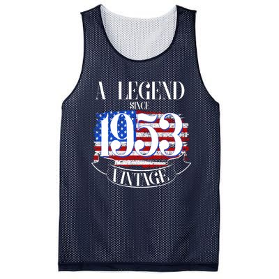 Vintage USA Flag A Legend Since 1953 70th Birthday Mesh Reversible Basketball Jersey Tank