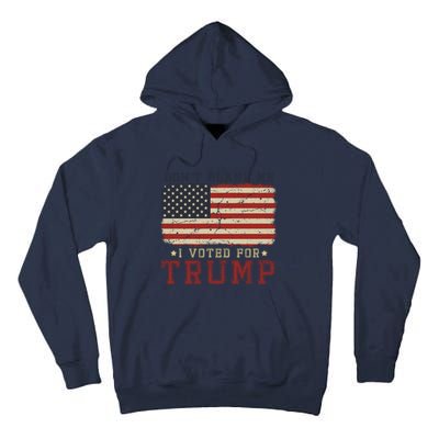 Vintage Usa Flag Patriots DonT Blame Me I Voted For Trump Tall Hoodie