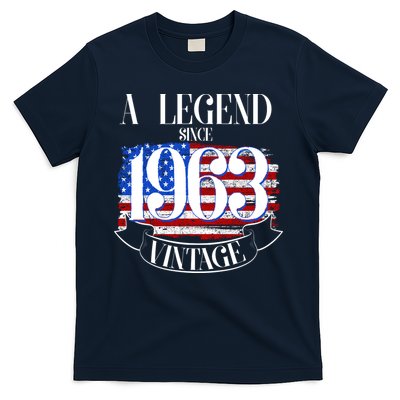 Vintage USA Flag A Legend Since 1963 60th Birthday T-Shirt