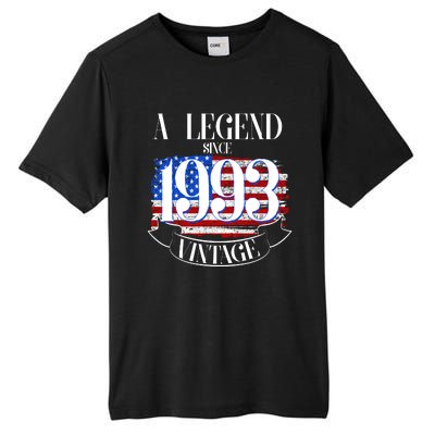 Vintage USA Flag A Legend Since 1993 30th Birthday Tall Fusion ChromaSoft Performance T-Shirt