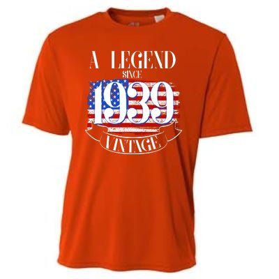 Vintage Usa Flag A Legend Since 1939 Birthday Cooling Performance Crew T-Shirt