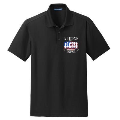 Vintage Usa Flag A Legend Since 1939 Birthday Dry Zone Grid Polo