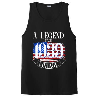 Vintage Usa Flag A Legend Since 1939 Birthday PosiCharge Competitor Tank