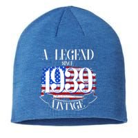 Vintage Usa Flag A Legend Since 1939 Birthday Sustainable Beanie