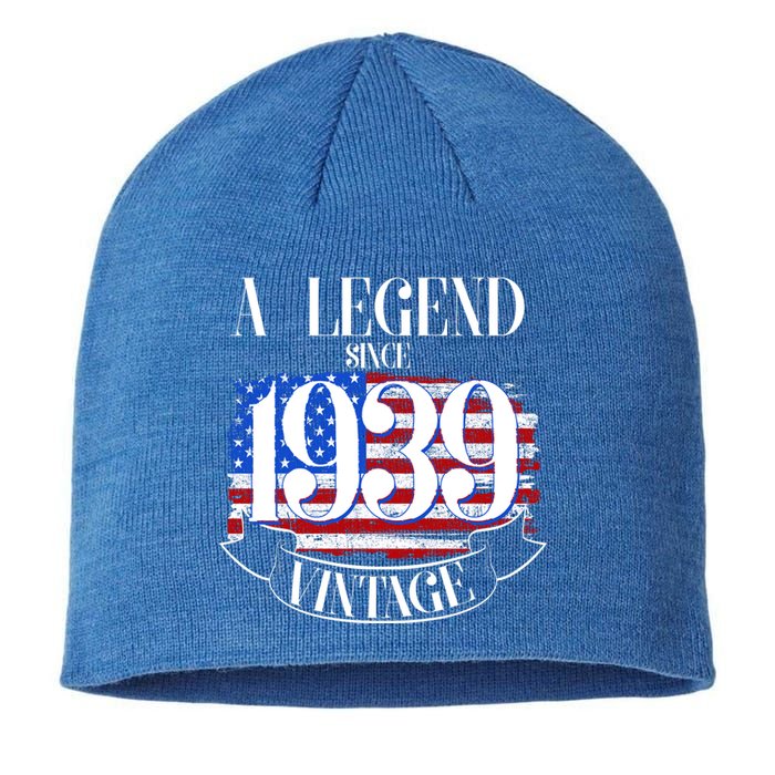 Vintage Usa Flag A Legend Since 1939 Birthday Sustainable Beanie