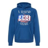 Vintage Usa Flag A Legend Since 1939 Birthday Premium Hoodie