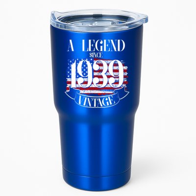 Vintage Usa Flag A Legend Since 1939 Birthday Tumbler