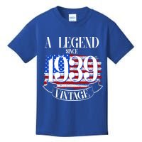 Vintage Usa Flag A Legend Since 1939 Birthday Kids T-Shirt