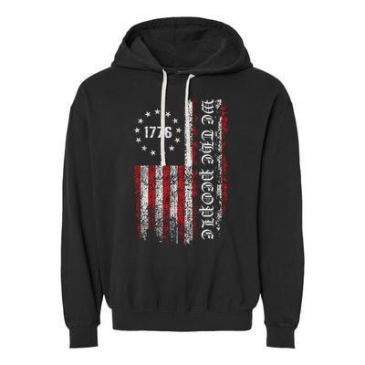 Vintage Us Flag 1776 Garment-Dyed Fleece Hoodie