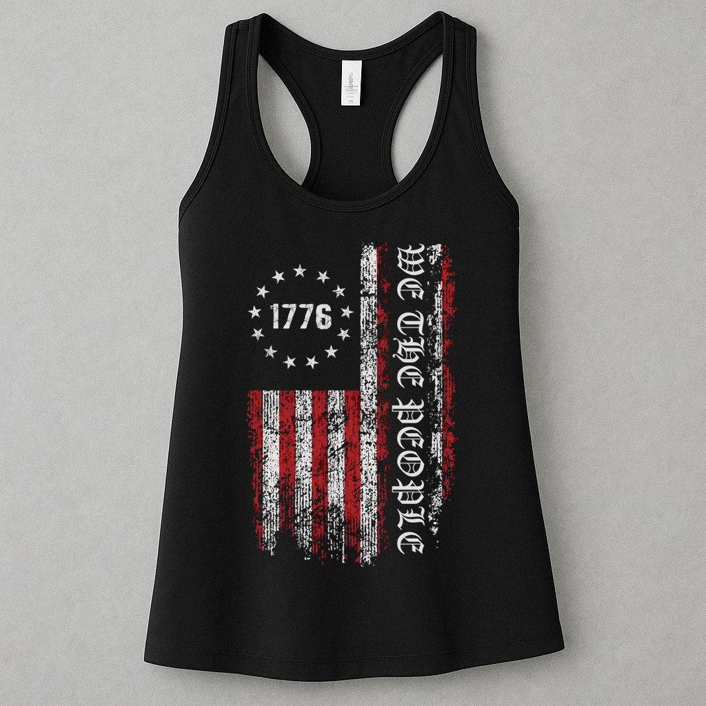 Vintage Us Flag 1776 Womens Tank Top