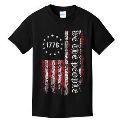 Vintage Us Flag 1776 Kids T-Shirt