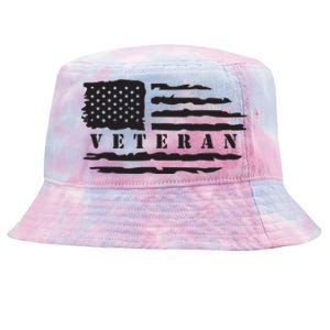 Veteran Us Flag Tie-Dyed Bucket Hat