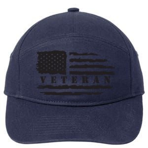 Veteran Us Flag 7-Panel Snapback Hat