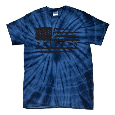 Veteran Us Flag Tie-Dye T-Shirt