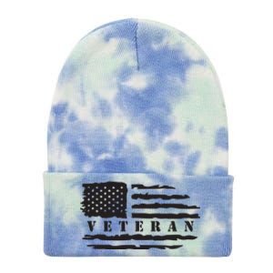 Veteran Us Flag Tie Dye 12in Knit Beanie