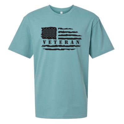 Veteran Us Flag Sueded Cloud Jersey T-Shirt