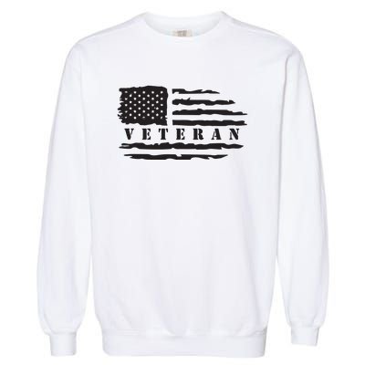 Veteran Us Flag Garment-Dyed Sweatshirt