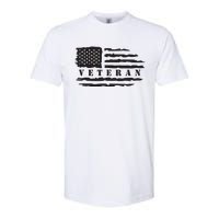 Veteran Us Flag Softstyle CVC T-Shirt