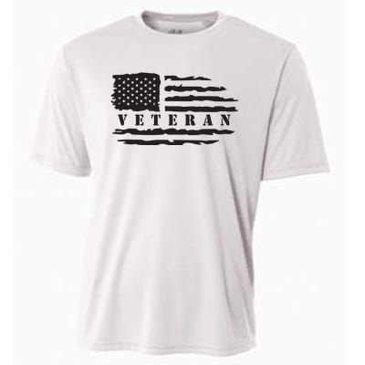 Veteran Us Flag Cooling Performance Crew T-Shirt