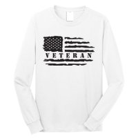 Veteran Us Flag Long Sleeve Shirt