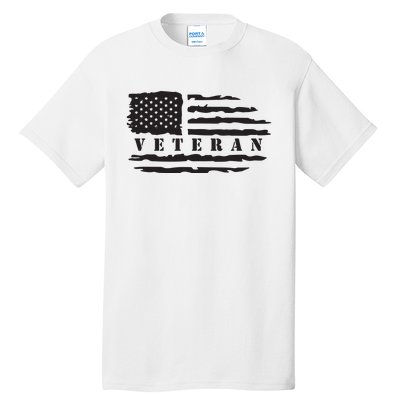 Veteran Us Flag Tall T-Shirt