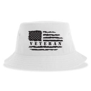 Veteran Us Flag Sustainable Bucket Hat