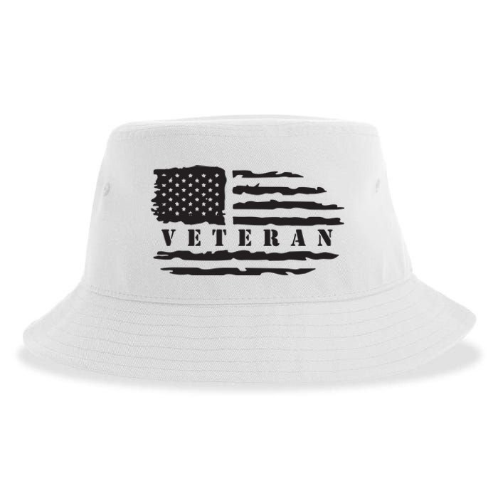 Veteran Us Flag Sustainable Bucket Hat