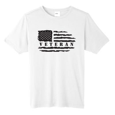 Veteran Us Flag Tall Fusion ChromaSoft Performance T-Shirt