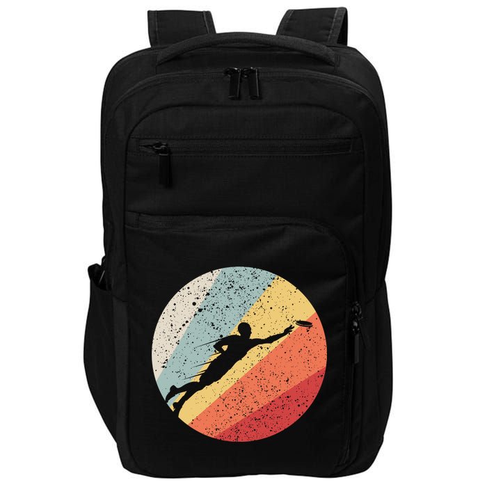 Vintage Ultimate Frisbee Gift For Frisbee Players Impact Tech Backpack